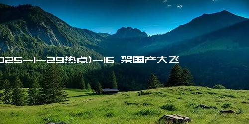 (2025-1-29热点)-16 架国产大飞机 C919 投入春运，国航、南航首次加入